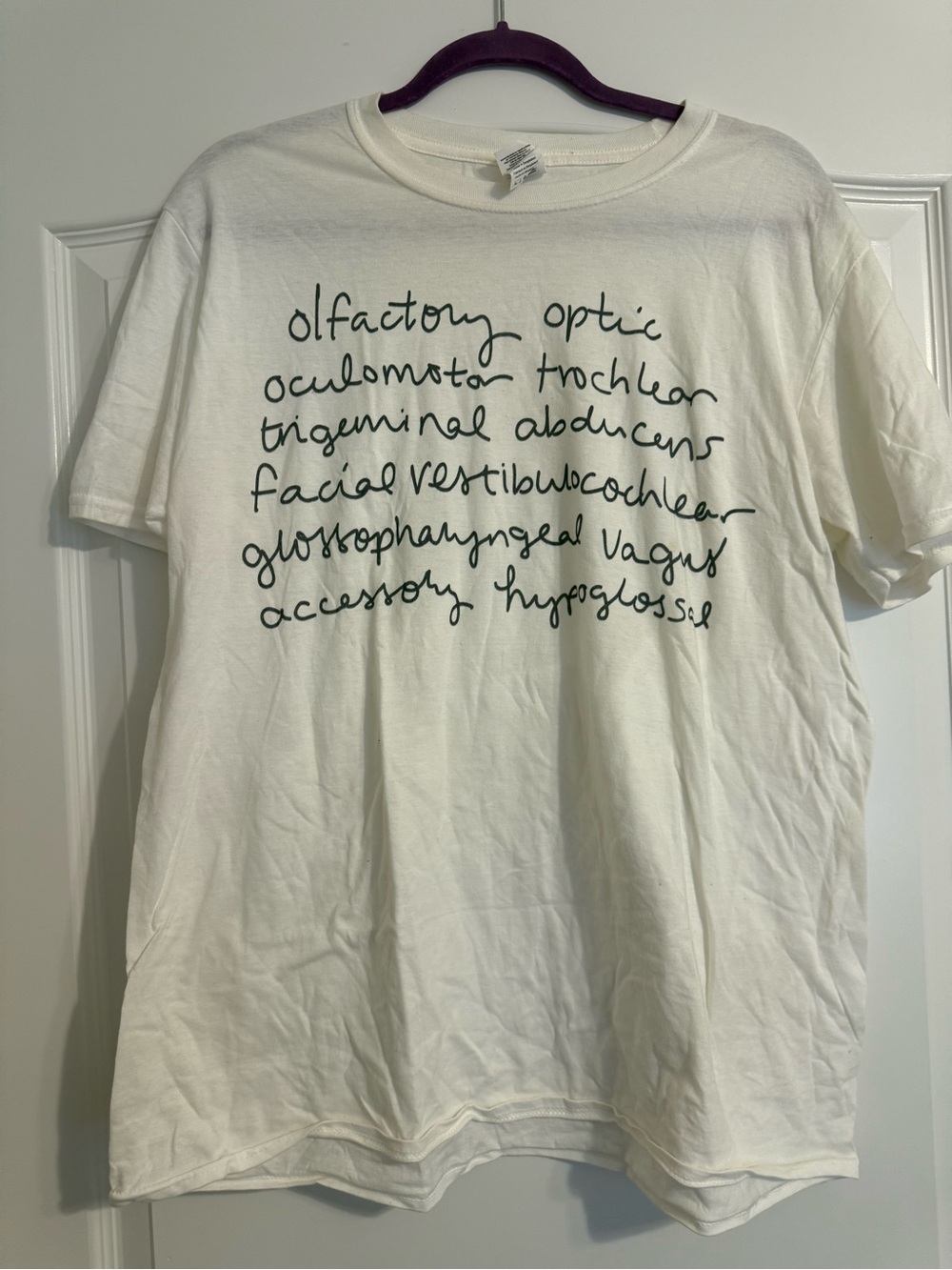 Peachie Speechie Speech Tee Shirt Cranial Nerves Psychology Large
